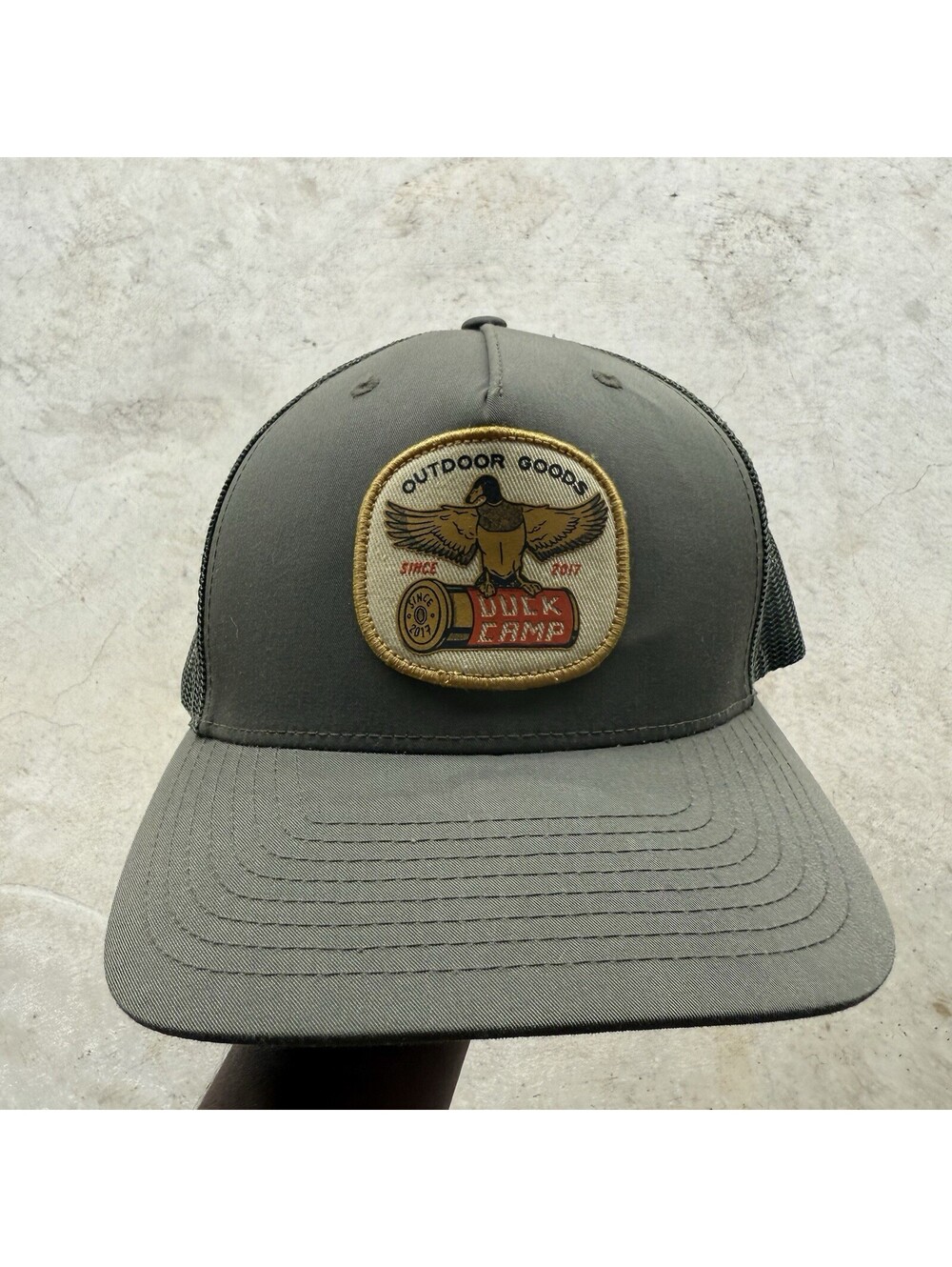 Duck Camp Hat Trucker Cap Green Snapback OSFM Outdoor Wildlife